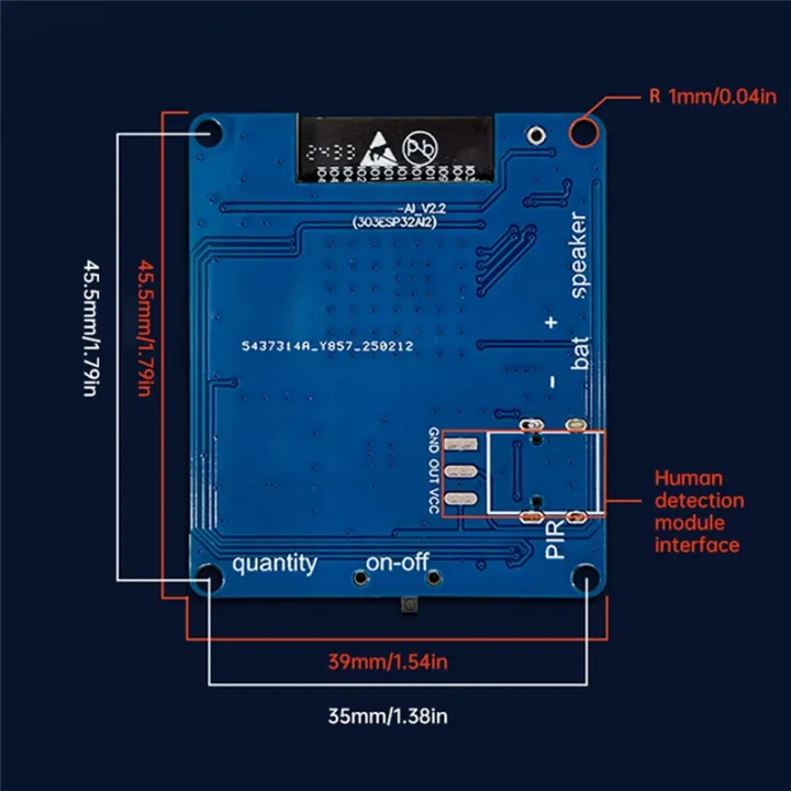 Developer’S ESP32-S3 AI Voice Module with Xiaozhi Intelligence ...