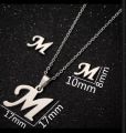 Swarnim/Era, Stainless Steel Beautiful Alphabetical Name Pendant Set. 