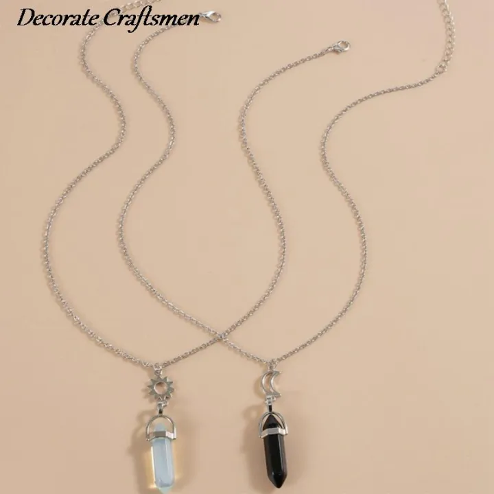 Yuanyan%201%20Pair%20Natural%20Quartz%20Crystal%20Hexagonal%20Column%20Heart%20Pendant%20Necklaces%20Moon%20Couple%20Necklace%20Valentine's%20Day%20Gift%20-%20Image%203