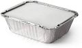 90 Pieces of Packing Food Storage Disposable Aluminum Foil / Container / Containers with Lid for Takeaway Size 450 ml. 