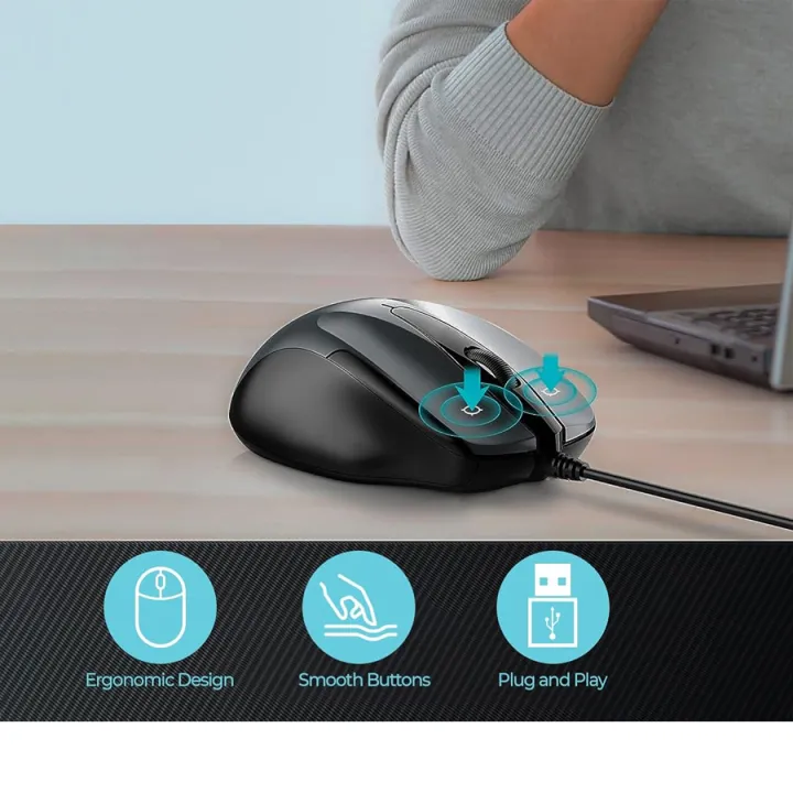 R8%201651%20USB%20Wired%20Mouse%20%7C%20Optical%20Mouse%20%7C%20For%20Computer%20&%20Laptop%20%7C%20Black%20%7C%20100%25%20Genuine%20-%20Image%203