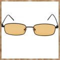 Kqueebee Vintage Sunglasses Women Men Rectangle Glasses Small Retro Shades sunglasses women S8004 black frame yellow. 