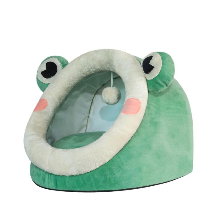Cute%20Comfort%20Cat%20Dog%20Bed%20Plush%20Green%20Frog%20Pet%20House%20Cave%20Design%20Warm%20Sleeping%20Nest%20Bed%20For%20Puppy%20Kitten%20-%20Image%209