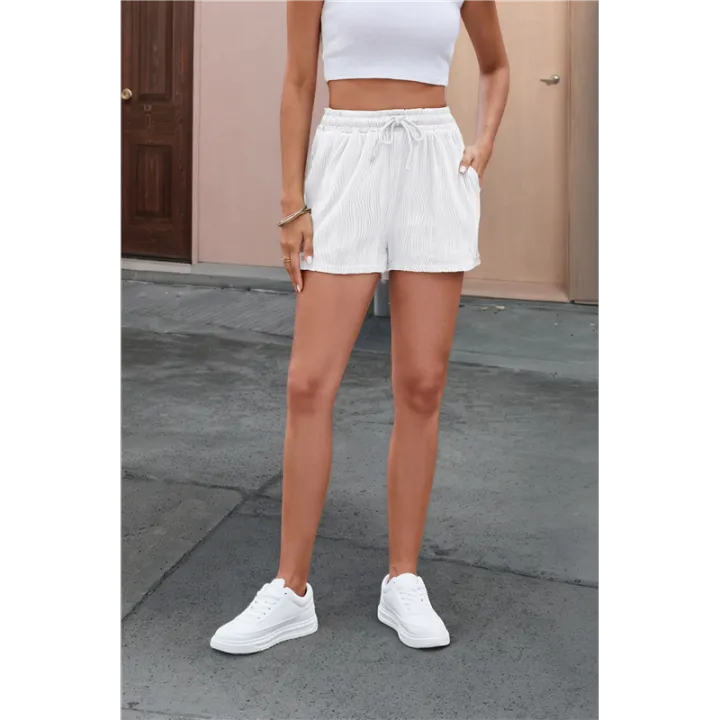 Soft%20Comfy%20Activewear%20Lounge%20Textured%20Shorts%20with%20Pockets%20and%20Drawstring%20for%20Women%20-%20Image%203