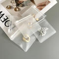 50pcs/pack Zipper jewelry bags Secure Anti-oxidation Frosted finish  jewelry bag Plastic sealed Sealed pouches Transparent ornaments pouches for Travel accessories Cosmetic storage Craft supplies. 