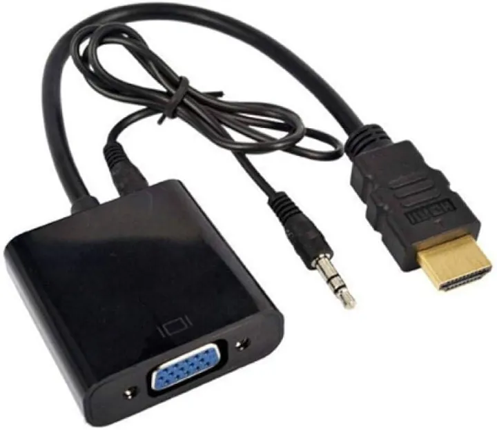 HDMI%20Male%20to%20VGA%20+%20Audio%20Converter%20Cable%20For%20PC/Laptop%20-%20Image%203