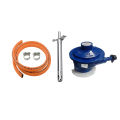 Gas Regulator, Pipe, Lighter And Clamp Combo Set. 