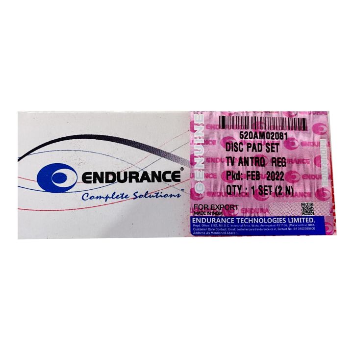 Endurance Front Brake Disc Pad Compatible for TVS Jupiter/Ntroq