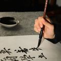 Traditional Chinese Calligraphy Brush Oil Watercolor Wolf Hair Scriptures Writing Brush High-end Oil Painting Art Paint Brush Art Supplies. 