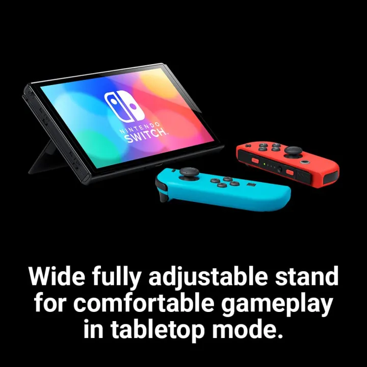 Nintendo%20Switch%20OLED%20Model%20Enhanced%20Audio,%2064GB%20Storage,%20(Neon%20Red/Neon%20Blue)%20%E2%80%93%207"%20OLED%20Screen,%20Handheld%20&%20TV%20Docking%20Console%20-%20Image%203