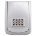 NAMUNY Key Lock Box Wall Mounted 4 Digit Combination Lock Box for House Key Weatherproof Security Key Storage Lock Box Silver. 