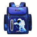 Waterproof School Bag 3D Astronaut Space Sky Pattern Backpack for Primary School Students Bag for Class 1 to 3. 