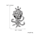 Difutagui Rinhoo Retro Crystal Silver Color Animal Brooches for Women Romantic Hot Selling Wedding Rhinestone Party Owl Starfish Hedgehog Brooch Pin. 