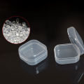 5PCS Mini Plastic Storage Box Transparent Jewelry Storage Box Container Portable Earring Ring Earplugs Packaging Storage Case. 