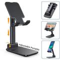 Adjustable Multi-Angle Tablet Stand with Folding Design for Desk Top and Mobile Accessory. 