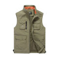 Army Green Color Polyester Front Pocket Design Half Jacket For Men | Trendy Solid Regualr Fit Sleeveless Jacket For Men. 