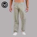 Wraon Mint Green Stretchable Premium Cotton Chichi Cargo Box Pant For Men - Fashion | Cargo Pants For Men | Men's Wear |. 