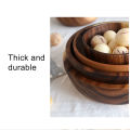 Zishfas Fruit Bowl Scratch-resistant Large Capacity Japanese Wooden Bowl. 