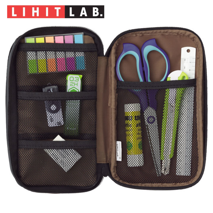 Lihit%20Lab%20Triple%20Zipper%20pencil%20/%20Pen%20Case%20A7556%20By%20KitabKalam%20-%20Image%204