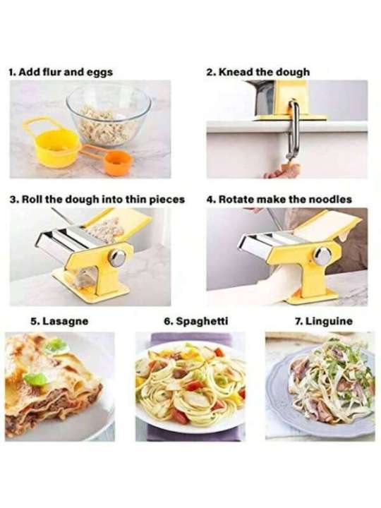 hine%20Stainless%20Steel%20Roller%20Pasta%207%20Adjustable%20Thickness%20Settings%20Noodles%20Maker%20With%20Hand%20Crank%20Perfect%20For%20Spaghetti%20Fettuccini%20Lasagna%20Or%20Dumpling%20Skins%20-%20Image%203