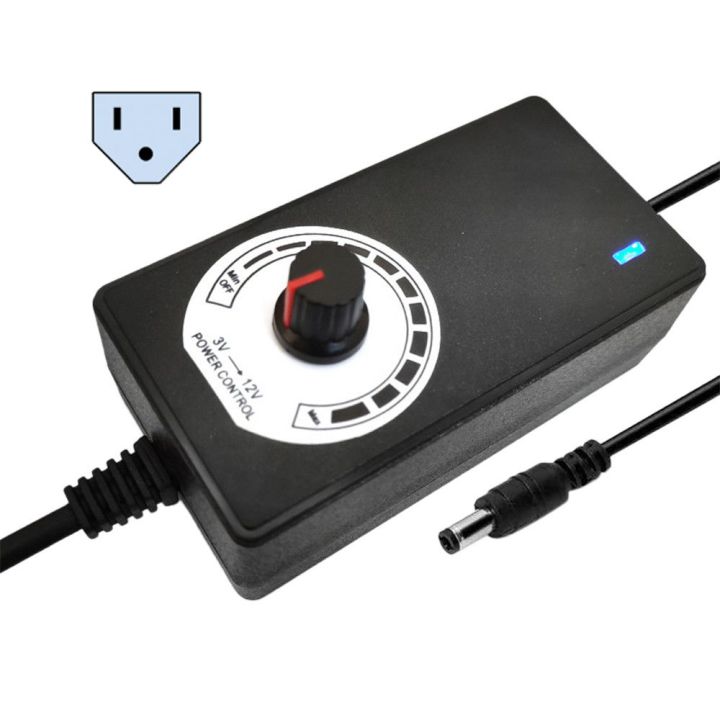 Universal Variable Volt Electrical Adjustable Voltage Power Supply Adapter 3V-12V 2A Charger Variable