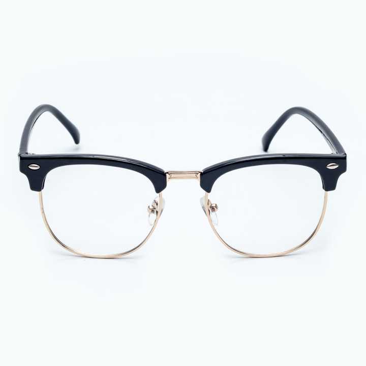 Golden/Black Metal Frame Glass  Crizal UV