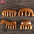 Yuanyan Natural Ox Horn Gua Sha Tools Scraping Point Full Body Massage Wide Toothed Comb Scalp Massage Brush Hair Care Tool. 