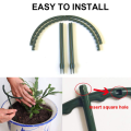 10 Pack Plastic Half Round Plant Support Ring Plastic Plant Cage Holder Flower Pot Climbing. 