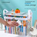 Portable Zipper Comic Book Storage Bag Transparent Handle Clear Pouch Dust Proof Stackable Collapsible Pouch Student. 