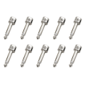 OYPFXMI 10PCS 6.35MM Solder Free Plugs Kit DIY Guitar Pedal Board Electric Guitar Accessories. 