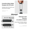 Difutagui Mirror Scalp Square Set Mirror Comb 2 Portable Mini Inch Bow Massage Original Comb With Cute Pocket Mirror Airbag Hairbrush Makeup Tool. 