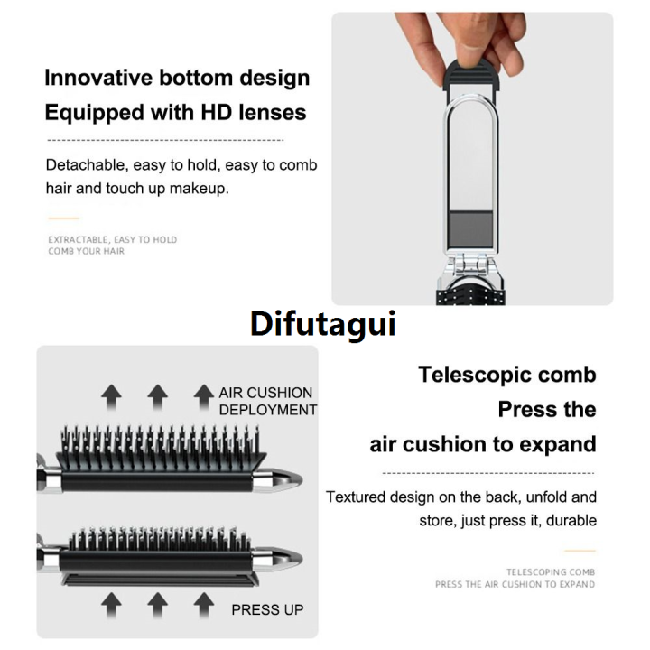 Difutagui%20Mirror%20Scalp%20Square%20Set%20Mirror%20Comb%202%20Portable%20Mini%20Inch%20Bow%20Massage%20Original%20Comb%20With%20Cute%20Pocket%20Mirror%20Airbag%20Hairbrush%20Makeup%20Tool%20-%20Image%204