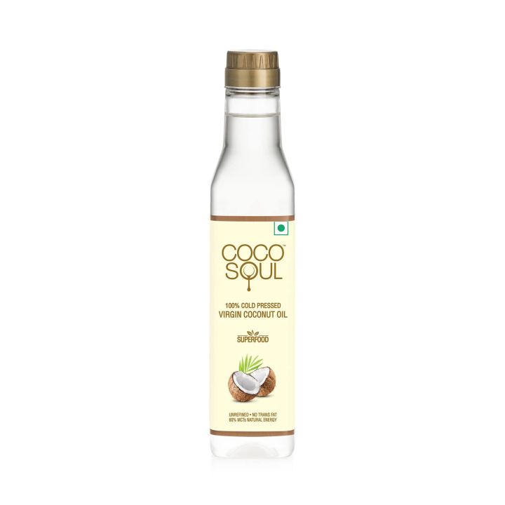 COCO SOUL Cold Pressed Virgin Coconut Oil 100% Natural Unrefined 250 ml