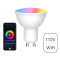 Tuya Bulb 4 Pack RGB CW+ LED Light Bulbs 5W Dimmable Lamps Smart Life APP Control Light Bulbs Easy Install D. 