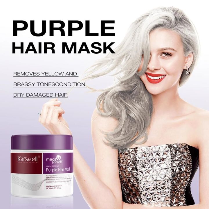 Karseell%20Maca%20Power%20Purple%20Hair%20Mask%20500ml%20-%20For%20Highlighted,%20Bleached,%20or%20Grey%20hair%20-%20Image%203