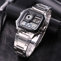 Xujiguanghui (Ready Stock) G .Shock AE1200 Men Watch Digital Sport Watch LED Display Water Resistant Shockproof andAffordable Waterproof World Time LED Light Sports Square Wrist Watches AE-1200WHD-1A (copy original 1.1 premium). 
