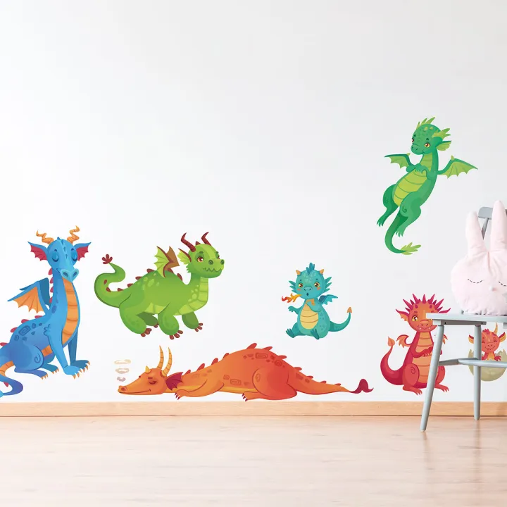 Happy%20Dragons%20Animal%20Wall%20Stickers%20105cm(H)%20x%20135cm(W)%20-%20Image%208
