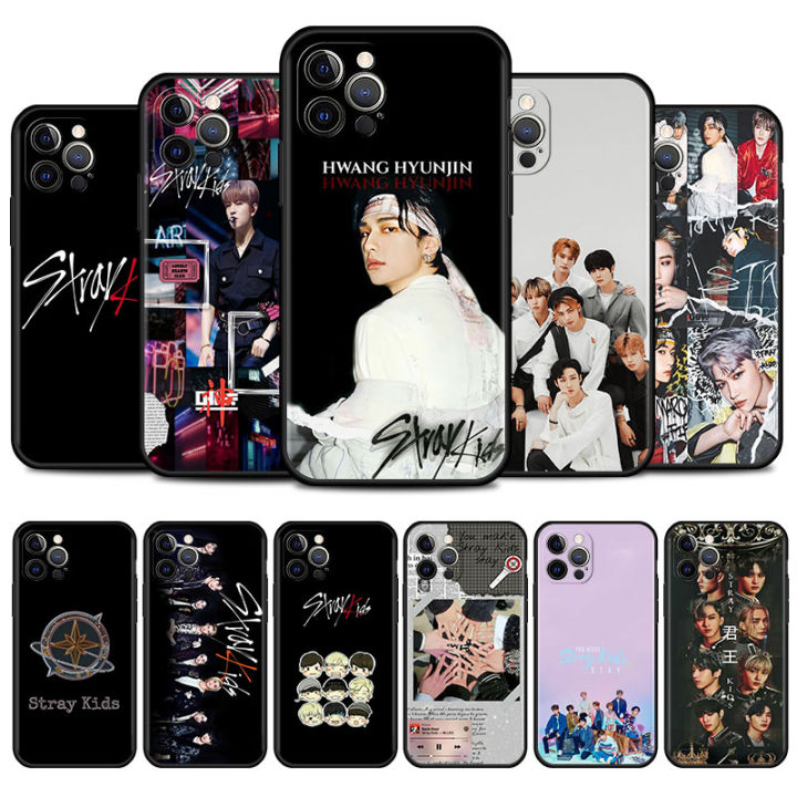 Boy group stray kids kpop Cell Phone Case for iPhone 11 Pro 12 13 Mini XR X 7 8 6 6S Plus XS Max 5 5S SE Mobile Phones Cover
