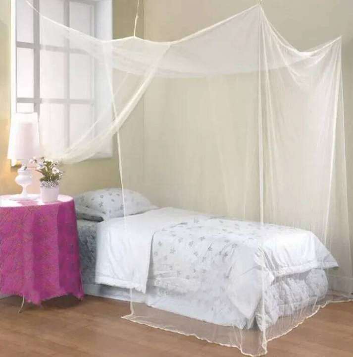 1pcs%20Moustiquaire%20White%20Four%20Corner%20Post%20Student%20Canopy%20Bed%20Mosquito%20Net%20Netting%20Queen%20King%20Twin%20Size%20Moistiquaire%20De%20Lit%20-%20Image%202