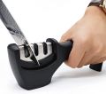 Manual Knife Sharpener 3-Stage Knife Sharpening Tool Professional | 3 Level Manual Knife Sharpening Tool. 