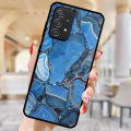 DIY Phone Case For Xiaomi Poco C51 C65 Redmi 13C 13T Note 12S 12R 13 14 12 Pro Plus 5G Marble Texture Granite Photo Black Cover. 