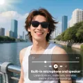 Smart Bluetooth Audio Sunglasses – New Black | Voice Assistant, Open-Ear Speakers, UV Protection, Hands-Free Control Glasses - Ojustore. 