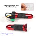 1pair New High/Medium/Low Speed/Forward/Reverse Electric Bike Bicycle Handlebars Red&Black Line length 35/40cm Twist-Throttle Aluminum Alloy Switch handle. 