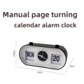 Mini Born New Creative Bedrooms Alarm Clock Fun Flip Mechanical Alarm CloProfesional ck Desktop Digital Calendar Clocks Retro Desk Clocks Home Decor. 