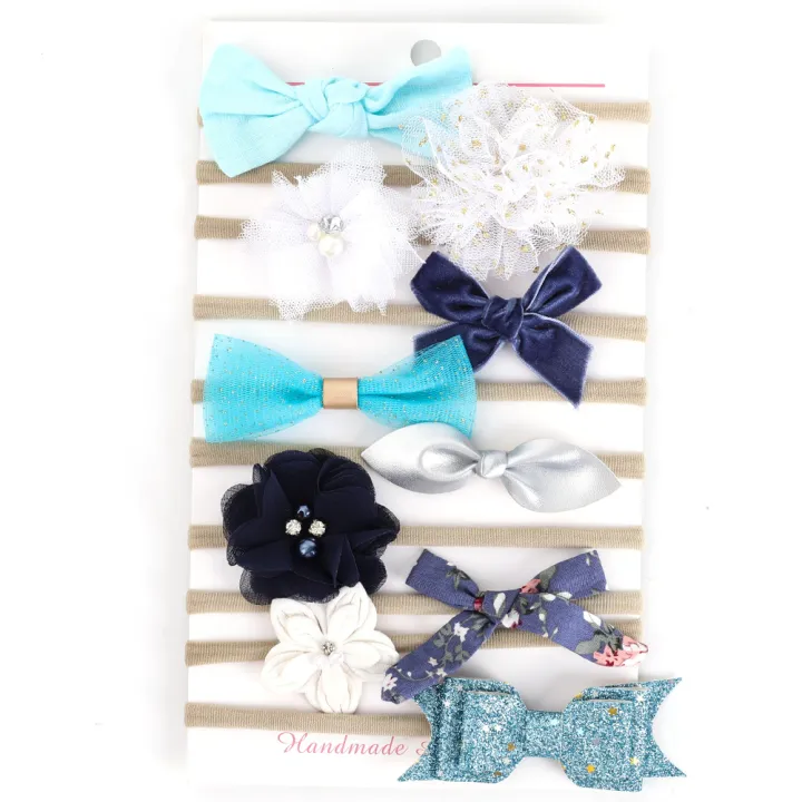 Baby%20Girls%20Headbands%20Set,%20New%20Hair%20Bows%20Elastic%20Kids%20Nylon%20Hairbands%20Cute%20Velvet%20Chiffon%20Leather%20Headbands-10pcs/pack%20-%20Image%204