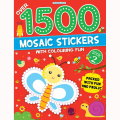 Dreamland 1500 Mosaic Stickers Book 2 with Colouring Fun - Sticker Book for Kids Age 4 - 8 years. 