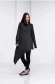 Oversized Wool Sweater Women, Knit Gothic Top, Loose Sweater Tunic, Edgy Clothing. 
