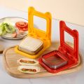 Creative Stainless Steel DIY Sandwich Cutters Mould Kids Breakfast Sealer Flip Toast Bread Mold Baking Accessories Sandwich Cutting Tool. 