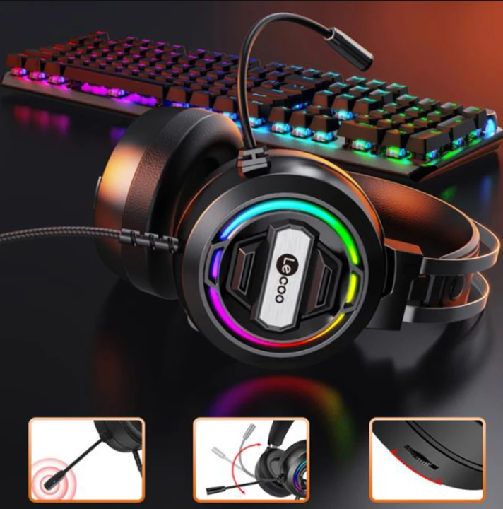 LECOO%20HT401%20Head-mounted%20Headphone%203.5mm+USB/USB7.1%20Wired%20Over-Ear%20Gaming%20Headset%20With%20Microphone%20with%20RGB%20Light%20for%20Game%20Players%20-%20Image%203