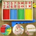 DIY Montessori Toys Math Number Wooden Blocks Counting Sticks Early Learning Educational Games Toys Gifts For Children Kids. 